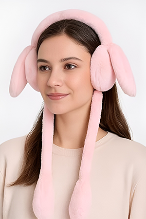 Capznmore Woolen Windproof Winter Plush Earmuffs for Kids