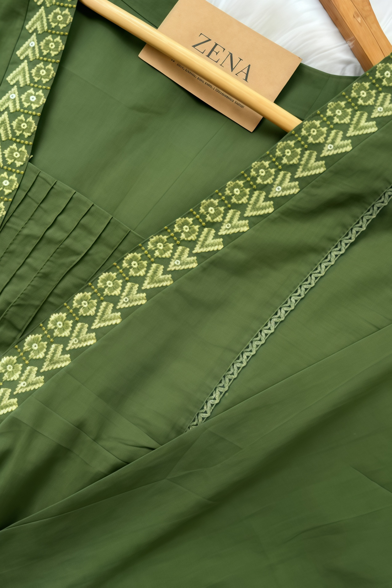 Pure Cotton Embroidered Anarkali Set - Image 2