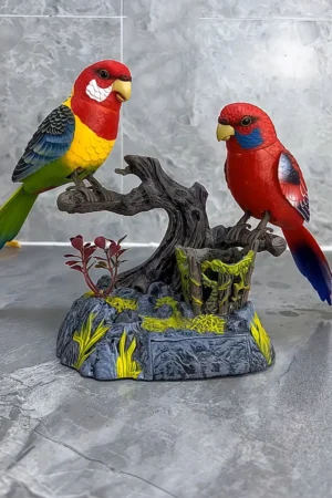 Solar Bird Fountain Decoration – Decorative Parrot Water Fountain for Garden & Home